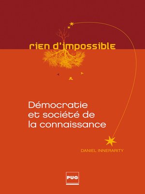 cover image of Démocratie et société de la connaissance